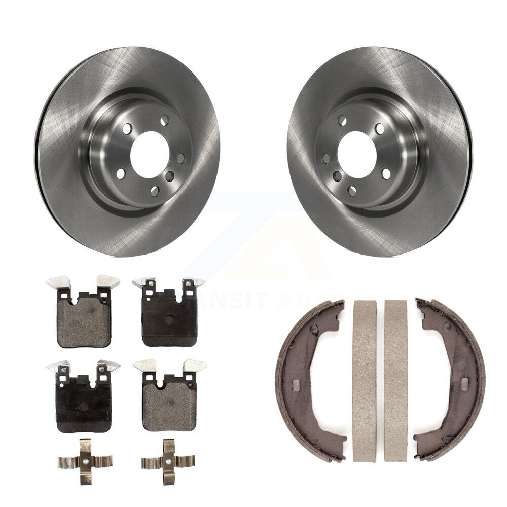 Rear Disc Rotors Ceramic Pads Parking Shoes Kit For BMW 230i xDrive 228i 328i M240i M235i K8T-105465
