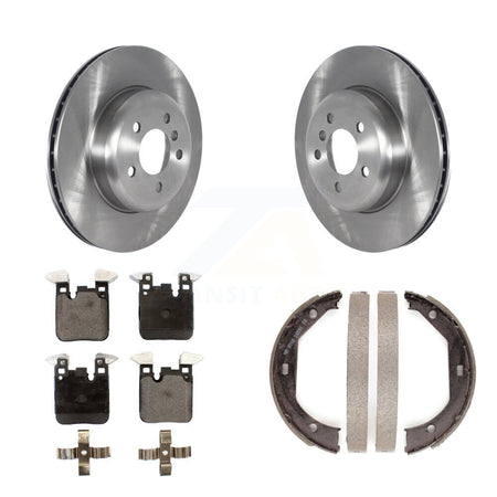 Rear Disc Rotors Ceramic Pads Parking Shoes Kit For BMW 328i xDrive 330i 335i 428i 340i 3 K8T-105471