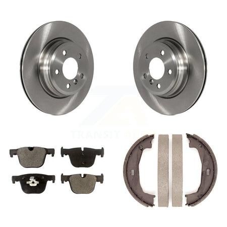 Rear Disc Rotors Ceramic Pads Parking Brake Shoes Kit For BMW 428i xDrive Gran Coupe 328i K8T-105480