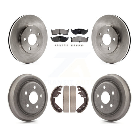 Front Rear Disc Brake Rotors Ceramic Pad Drum Kit For Neon Dodge Chrysler Plymouth SX 2.0 K8T-105813
