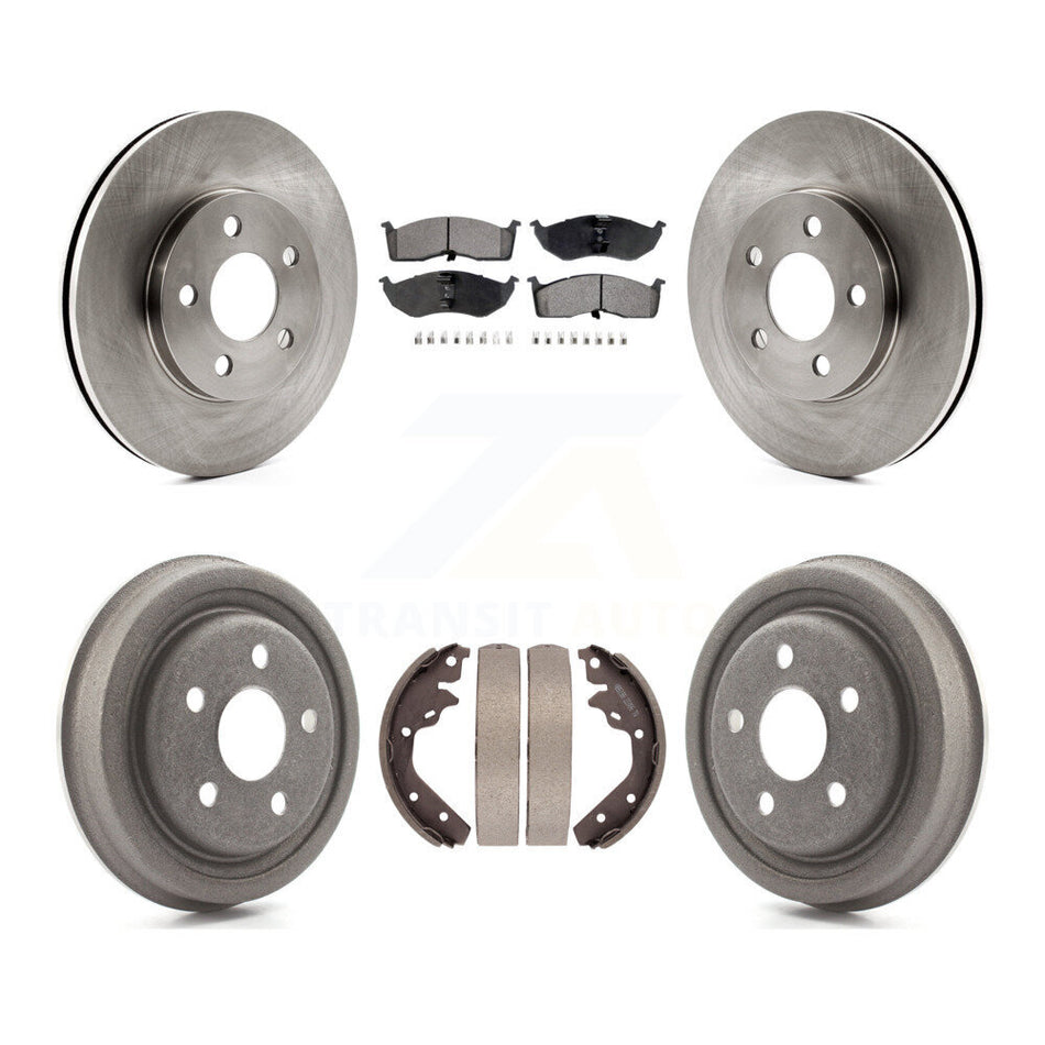 Front Rear Disc Brake Rotors Ceramic Pad Drum Kit For Neon Dodge Chrysler Plymouth SX 2.0 K8T-105813