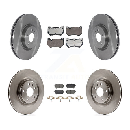 Front Rear Brake Rotor & Ceramic Pad Kit For 2021 Audi Q5 With 350mm Diameter K8T-105831