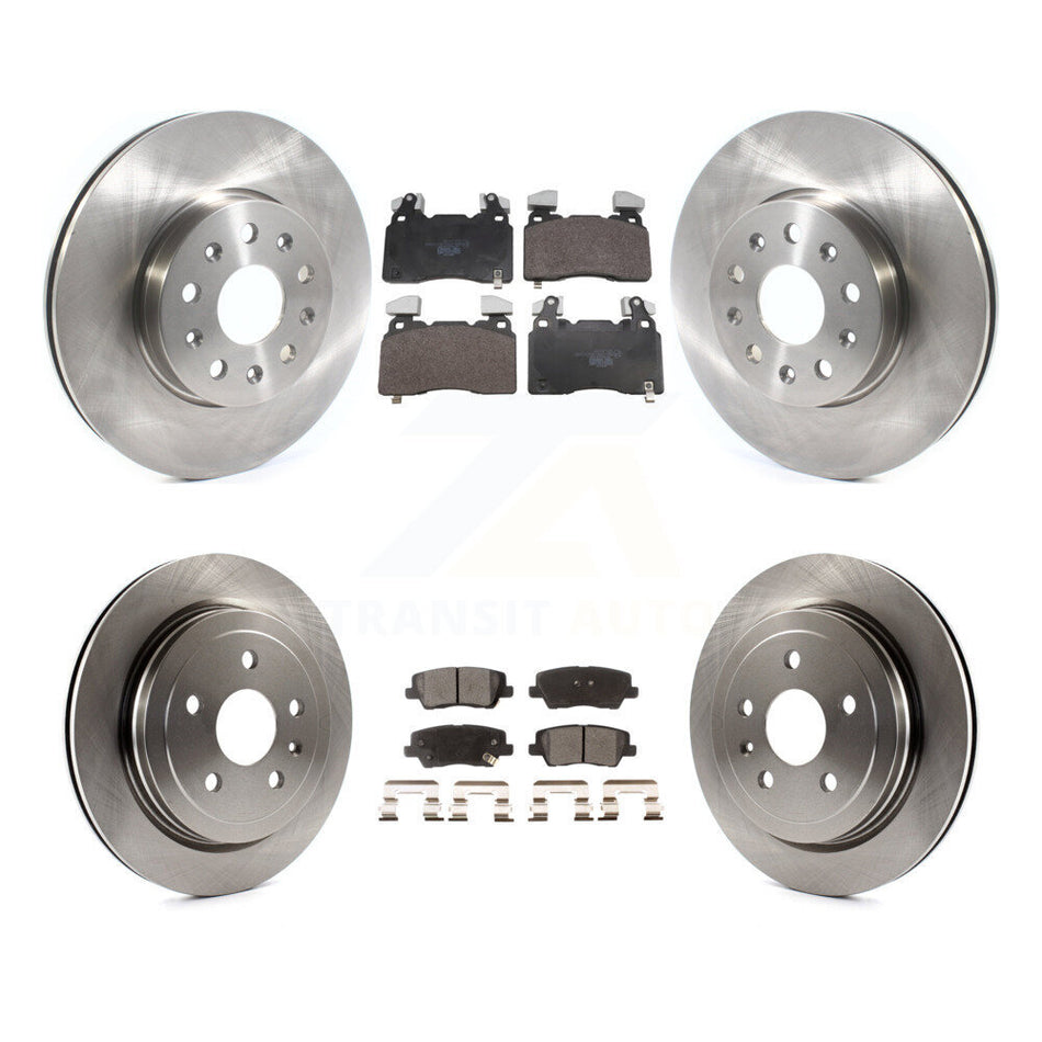 Front Rear Disc Brake Rotors And Ceramic Pads Kit For Cadillac CTS K8T-105842