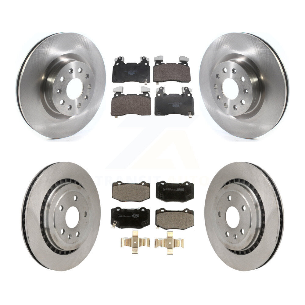 Front Rear Disc Brake Rotors Ceramic Pad Kit For 2016 Chevrolet Camaro With Brembo Brakes K8T-105843