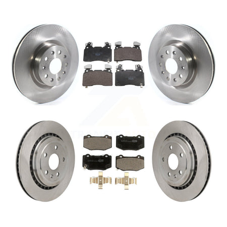 Front Rear Disc Brake Rotors Ceramic Pad Kit For 2016 Chevrolet Camaro With Brembo Brakes K8T-105843