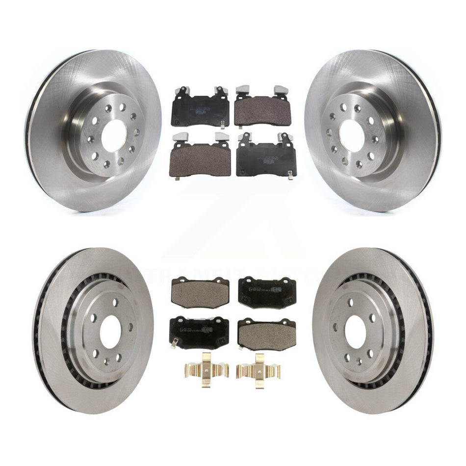 Front Rear Disc Brake Rotors Ceramic Pad Kit For 2016 Chevrolet Camaro With Brembo Brakes K8T-105843