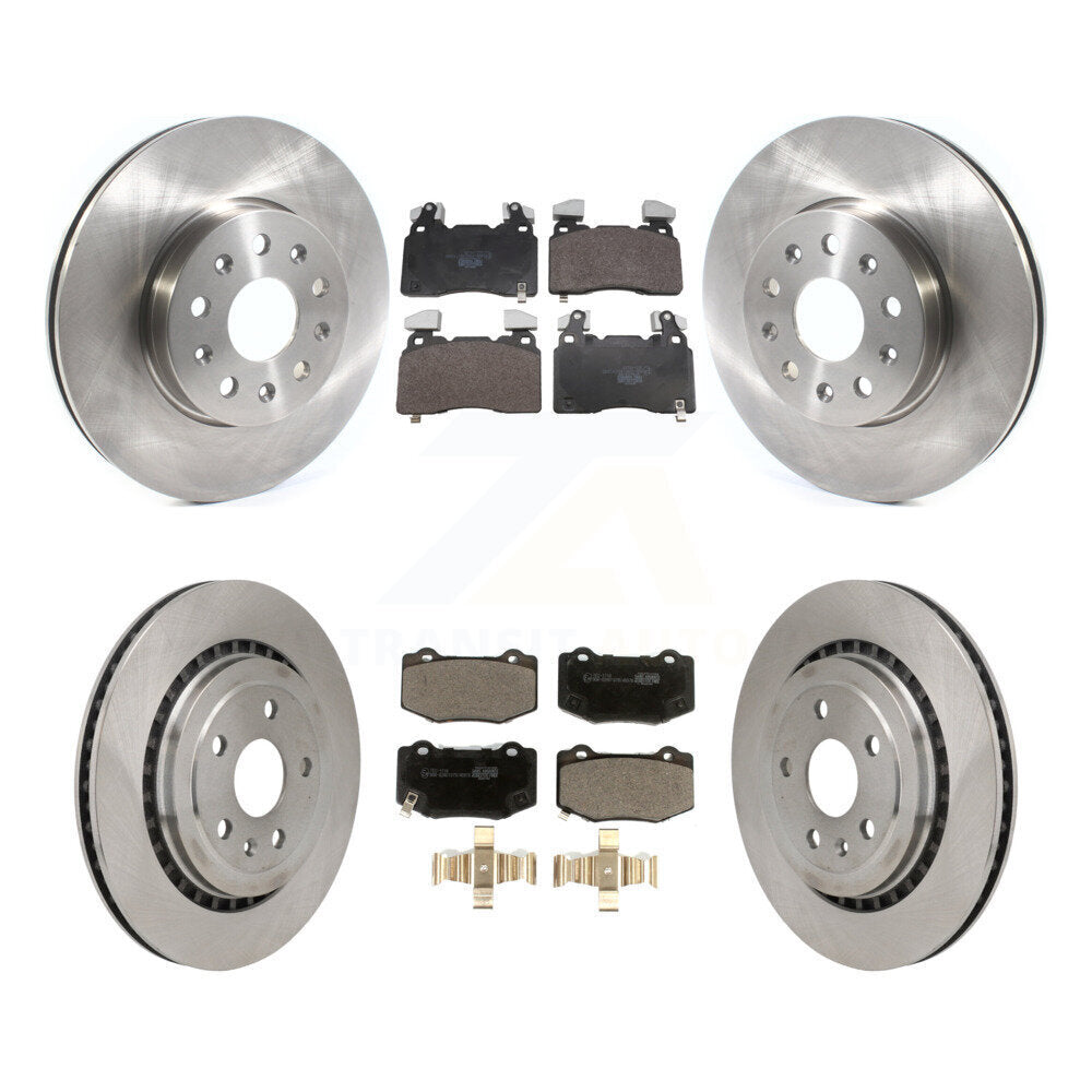 Front Rear Disc Brake Rotors Ceramic Pad Kit For 2016 Chevrolet Camaro With Brembo Brakes K8T-105844
