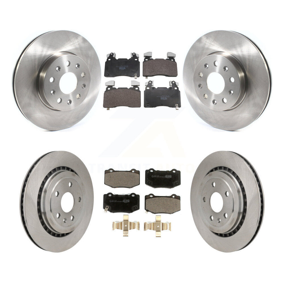Front Rear Disc Brake Rotors Ceramic Pad Kit For 2016 Chevrolet Camaro With Brembo Brakes K8T-105844