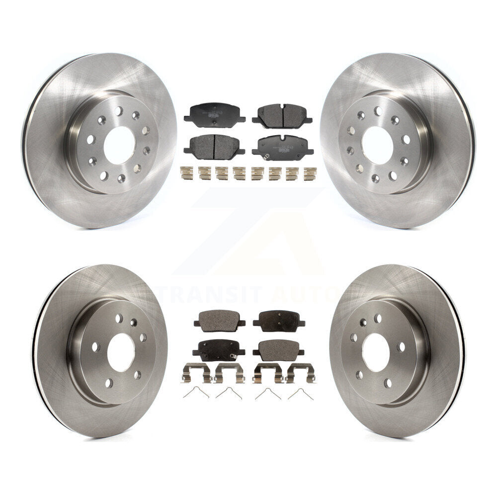 Front Rear Disc Brake Rotors And Ceramic Pads Kit For Chevrolet Camaro LT K8T-105846