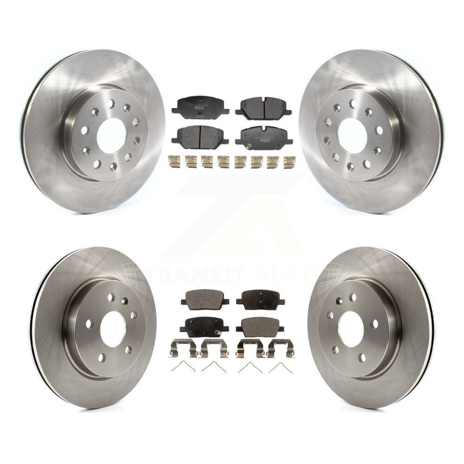 Front Rear Disc Brake Rotors And Ceramic Pads Kit For Chevrolet Camaro LT K8T-105846