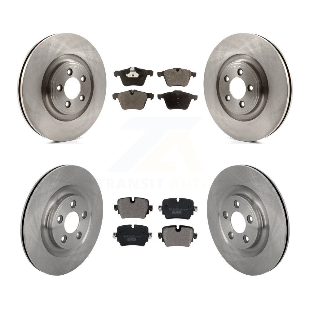Front Rear Disc Brake Rotors And Ceramic Pads Kit For Jaguar XJ K8T-105847
