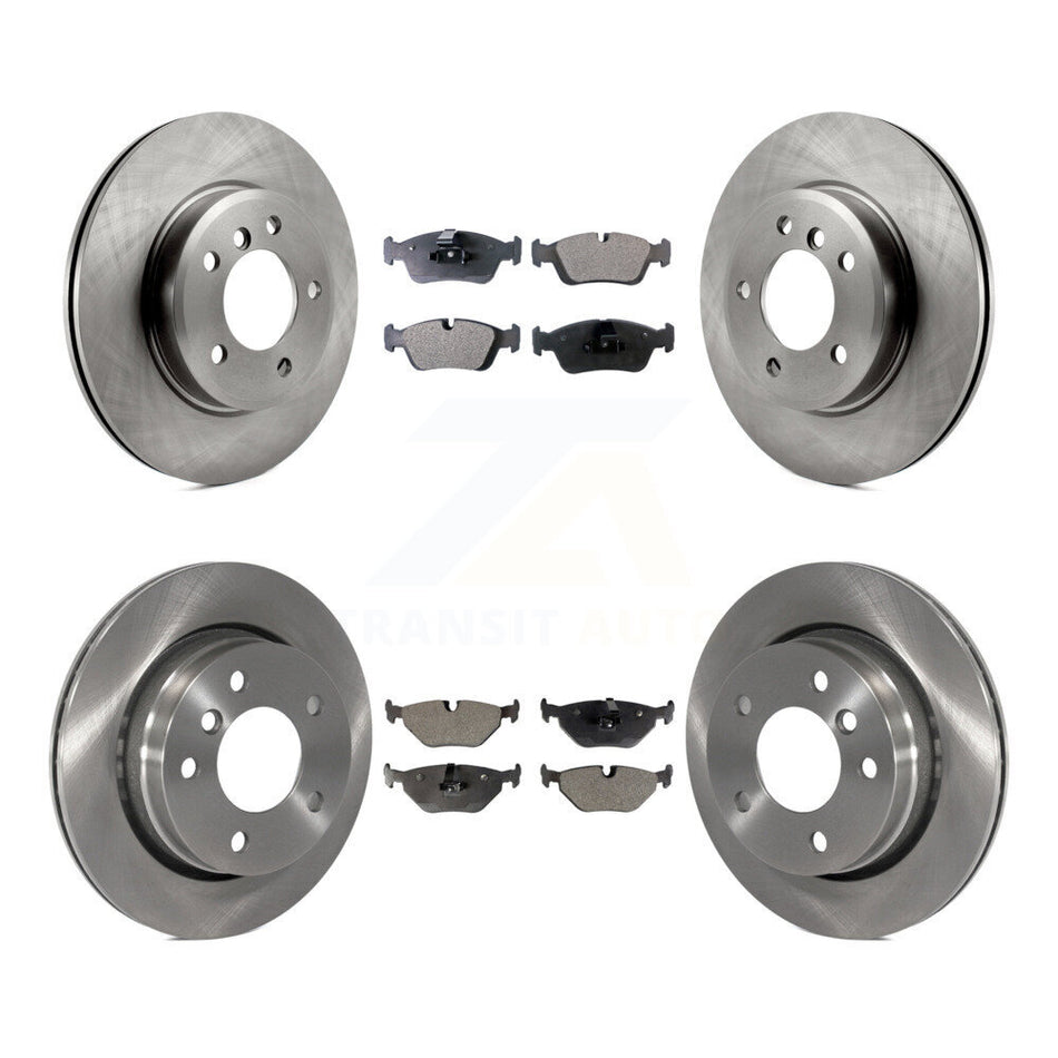 Front Rear Brake Rotors Ceramic Pad Kit For BMW 328i Sedan With 276mm Diameter Rotor K8T-105861