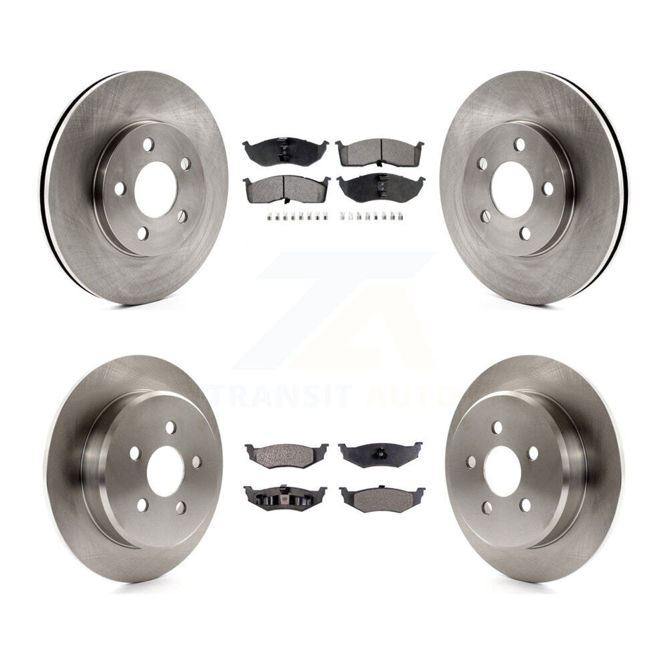 Front Rear Disc Brake Rotors And Ceramic Pads Kit For Neon Chrysler Dodge Plymouth K8T-105862