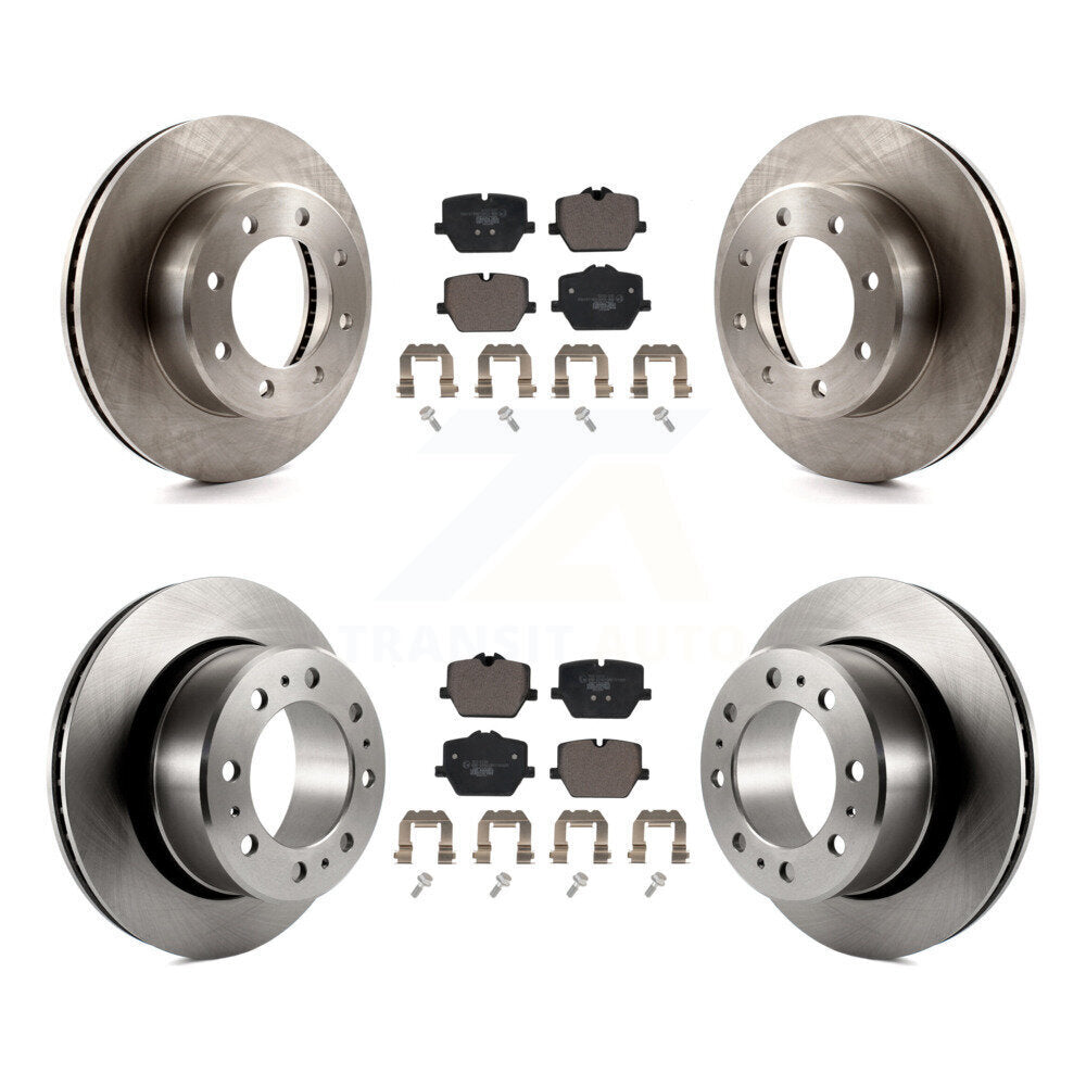 Front Rear Brake Rotor And Ceramic Pad Kit For 2023-2024 Ram 3500 With Single Wheels K8T-105864