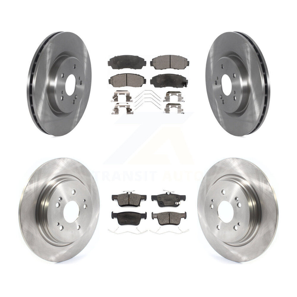 Front Rear Disc Brake Rotors And Ceramic Pads Kit For 2022-2024 Acura RDX K8T-105867