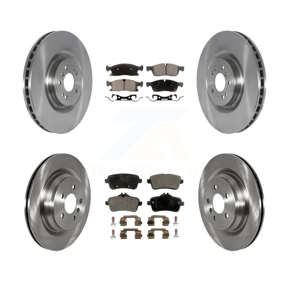 Front Rear Brake Rotor And Ceramic Pad Kit For 2019 Mercedes-Benz GLE400 With AMG Package K8T-105874