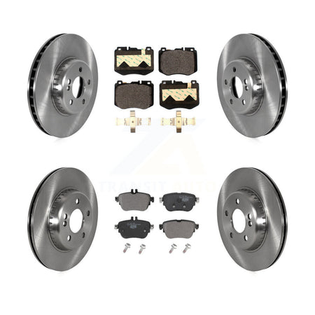 Front Rear Brake Rotor Ceramic Pad Kit For 18-19 Mercedes-Benz E300 Without Sport Package K8T-105875