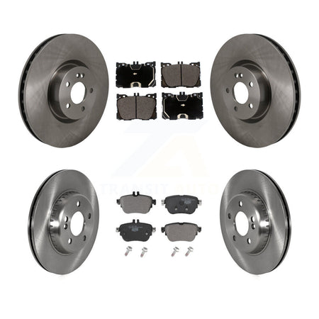 Front Rear Disc Brake Rotors And Ceramic Pads Kit For Mercedes-Benz E300 E350 K8T-105876