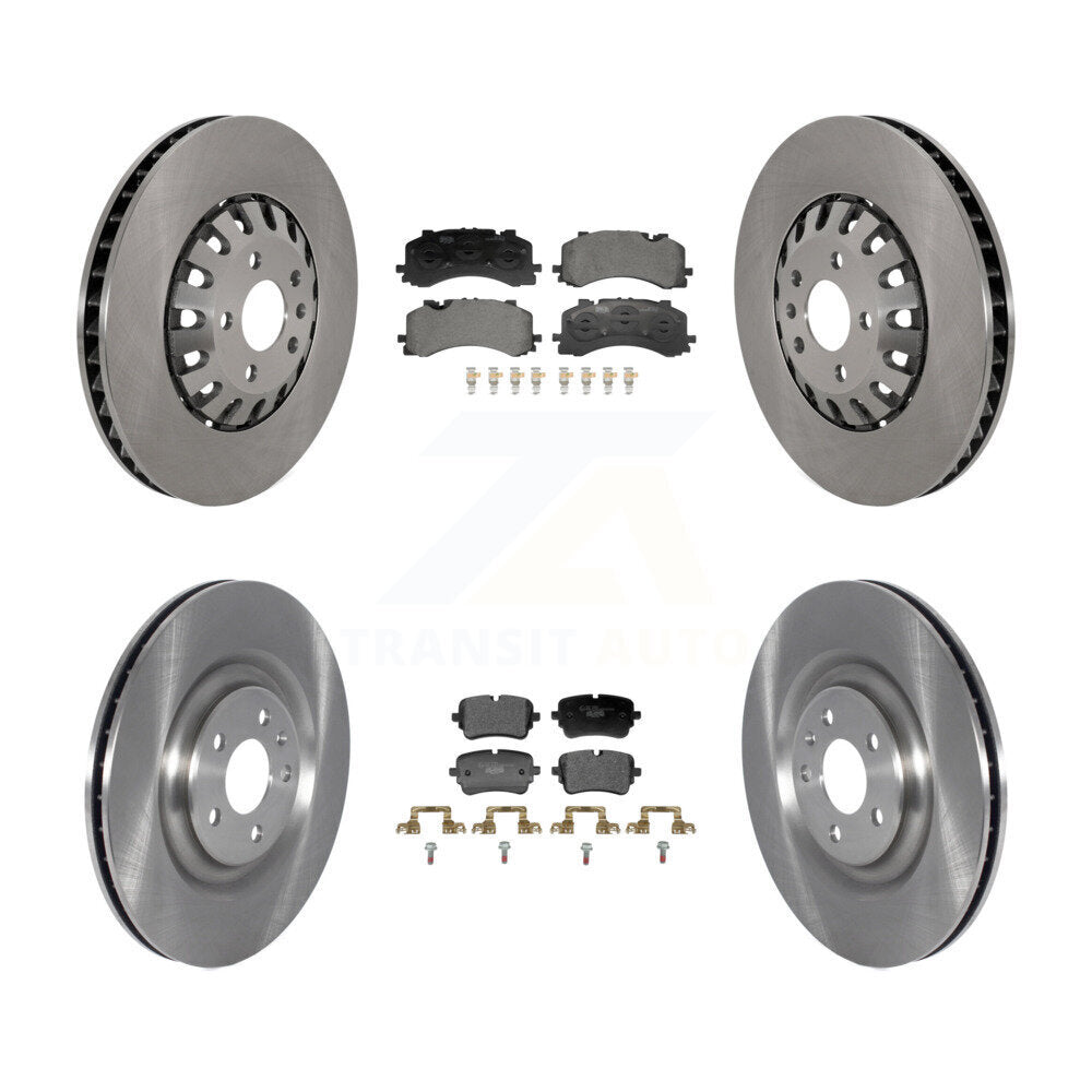Front Rear Disc Brake Rotors And Ceramic Pads Kit For 2021 Audi A8 Quattro 4.0L K8T-105880
