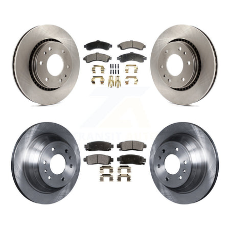 Front Rear Disc Brake Rotors Ceramic Pad Kit For 2006 Isuzu Ascender With 3rd Row Seating K8T-105885