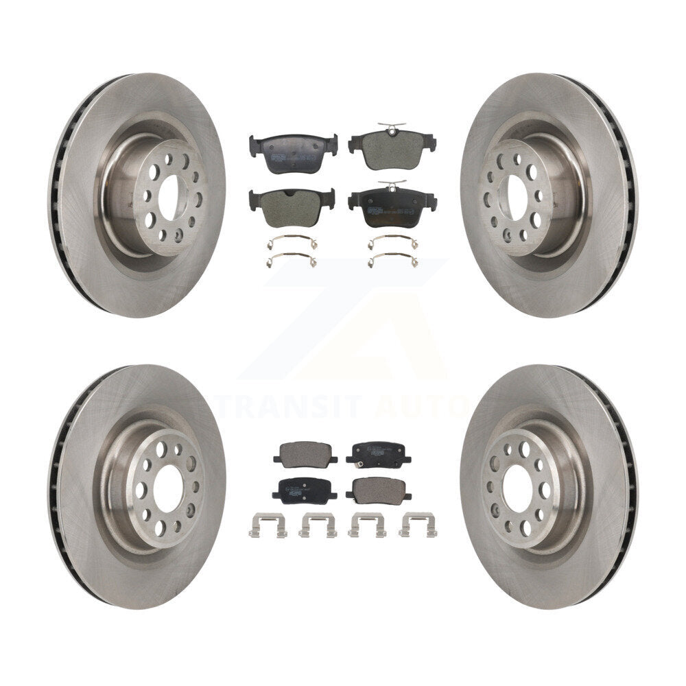 Front Rear Disc Brake Rotors And Ceramic Pads Kit For Tesla S K8T-105887