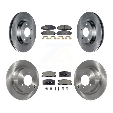 Front Rear Brake Rotors Ceramic Pad Kit For Dodge Caliber With 294mm Diameter Rotor K8T-105894