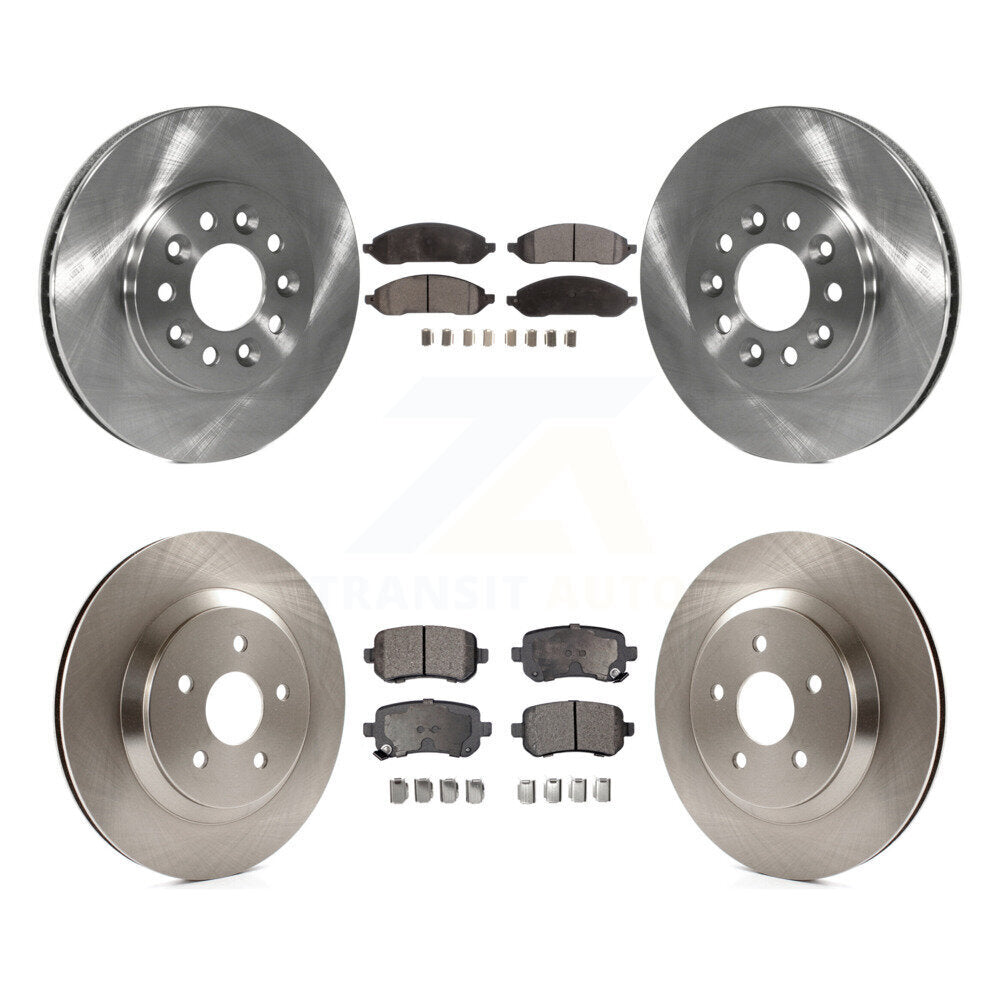 Front Rear Disc Brake Rotors Ceramic Pad Kit For 2004-2007 Ford Freestar Mercury Monterey K8T-105906