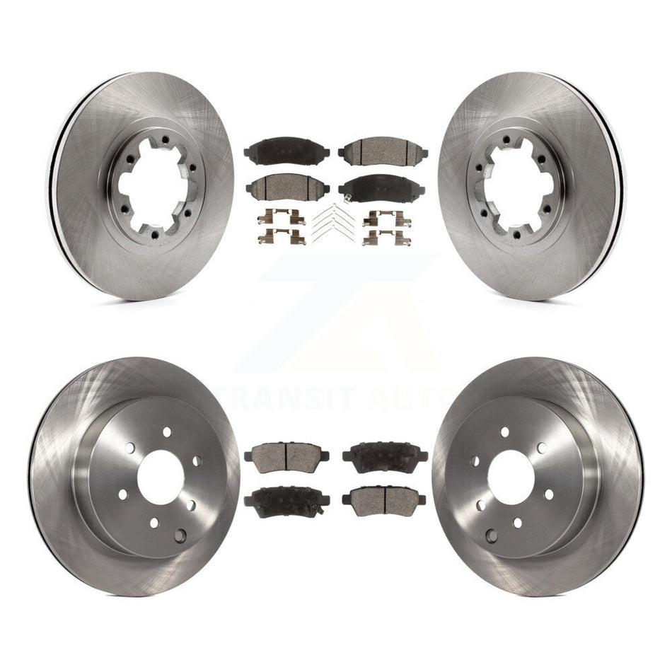 Front Rear Disc Brake Rotors And Ceramic Pads Kit For 2004 Nissan Pathfinder From 08 04 K8T-105907