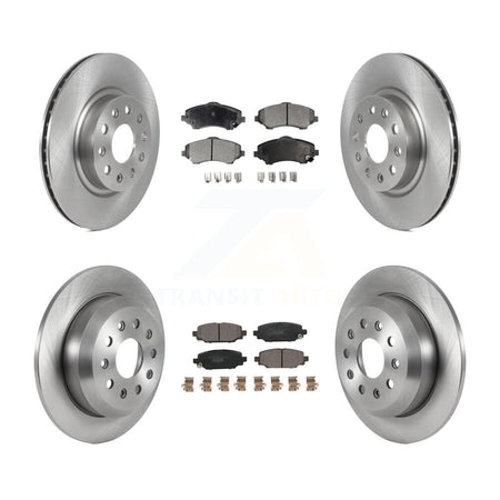 Front Rear Disc Brake Rotors And Ceramic Pads Kit For 2018-2020 Jeep Wrangler Sport K8T-105908