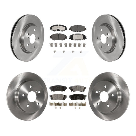 Front Rear Disc Brake Rotors And Ceramic Pads Kit For 2023 Toyota Prius AWD K8T-105909