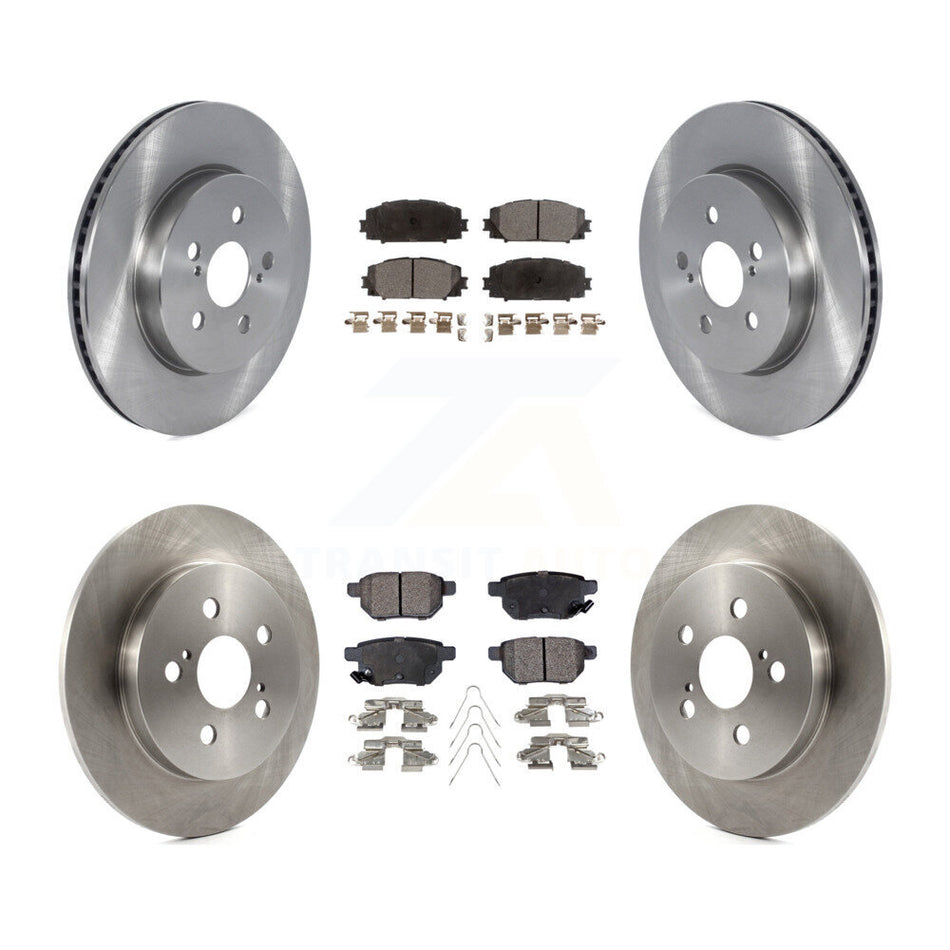 Front Rear Disc Brake Rotors And Ceramic Pads Kit For 2019 Toyota Prius Prime From 05 19 K8T-105912