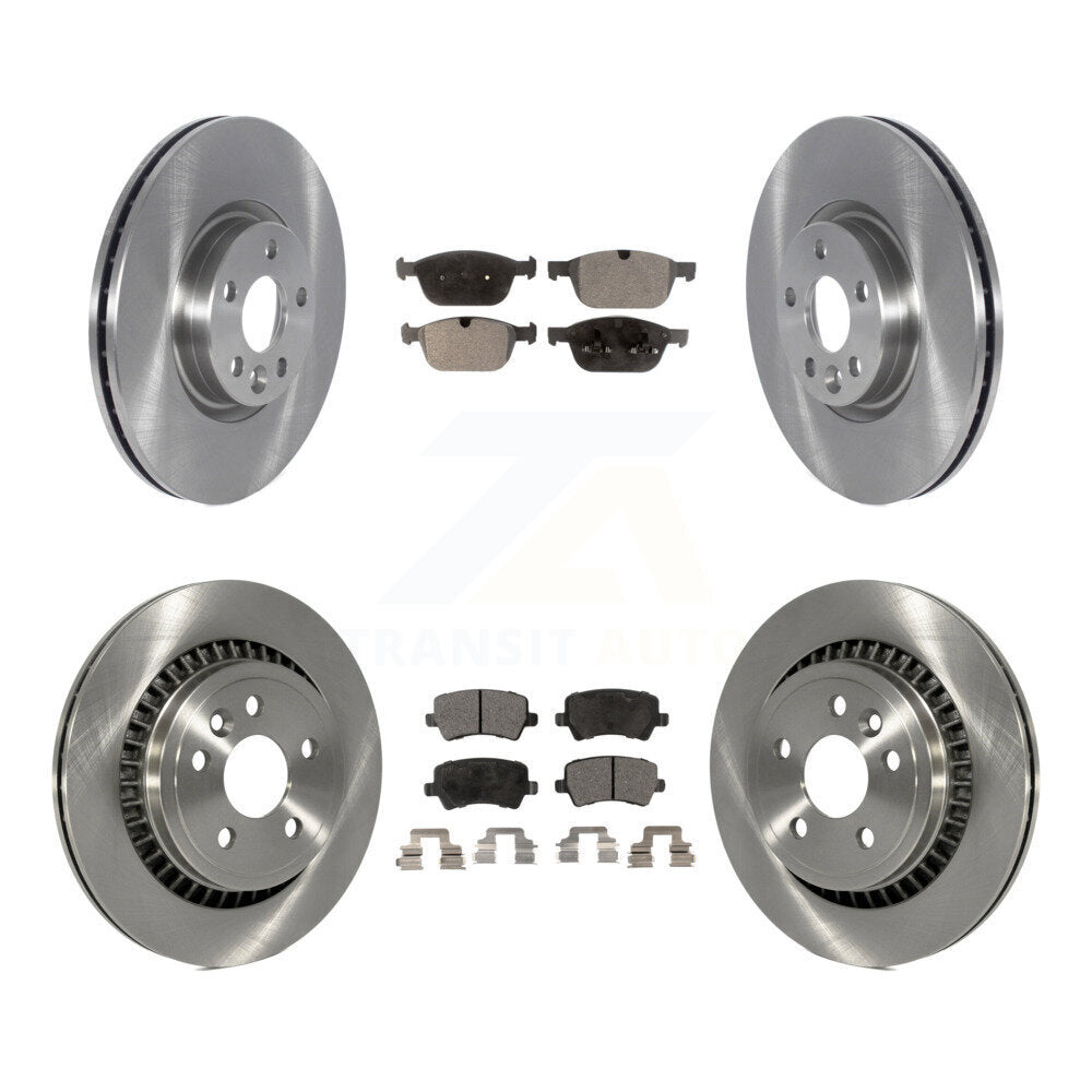 Front Rear Disc Brake Rotors & Ceramic Pad Kit For 2016 Volvo XC60 To Chassis VIN #785803 K8T-105915