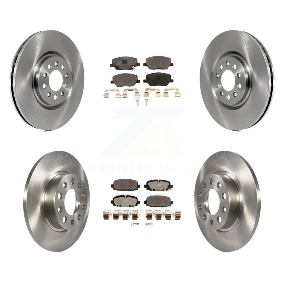 Front Rear Disc Brake Rotors And Ceramic Pads Kit For 2023 Jeep Compass K8T-105920