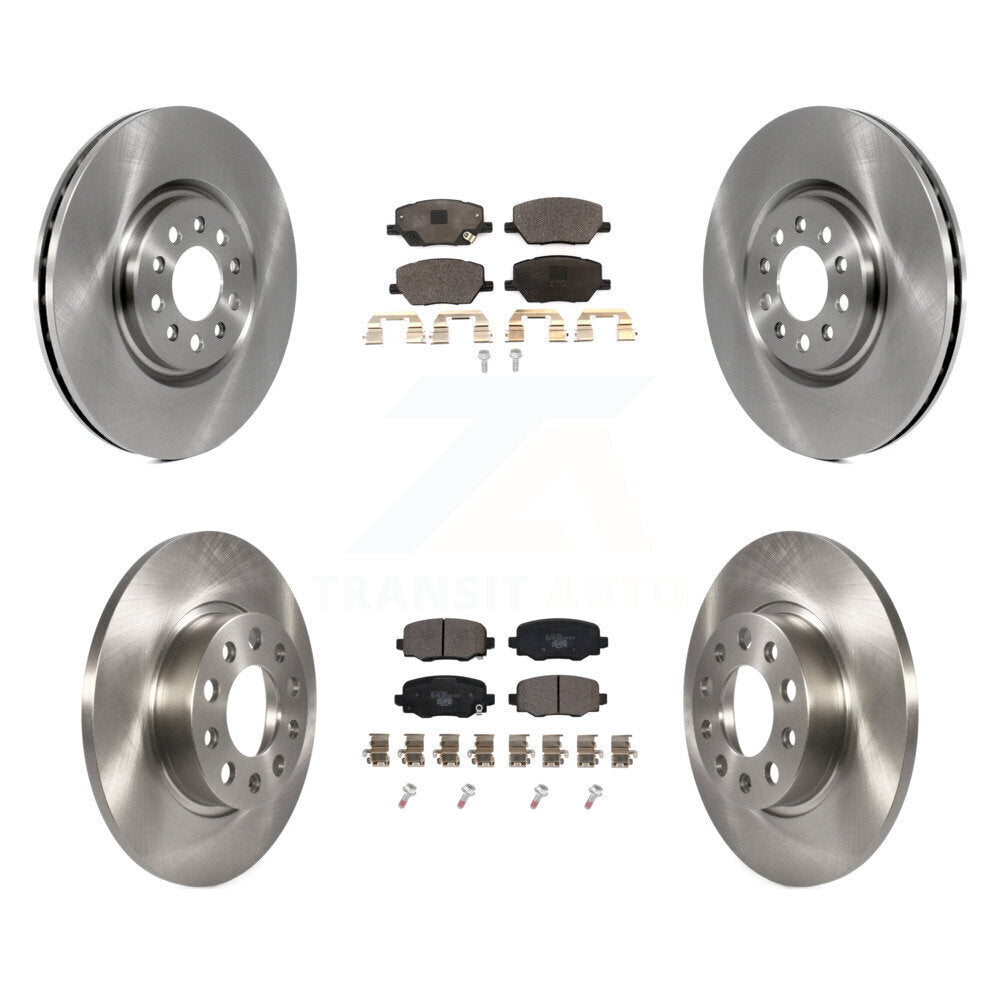 Front Rear Brake Rotor Ceramic Pad Kit For 2023 Dodge Hornet Without Red Painted Calipers K8T-105921