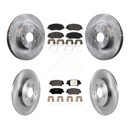 Front Rear Disc Brake Rotors And Ceramic Pads Kit For Hyundai Santa Fe K8T-105922
