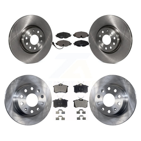 Front Rear Disc Brake Rotors And Ceramic Pads Kit For Volkswagen Golf Alltrack K8T-105923