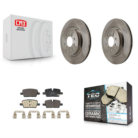 Rear Disc Brake Rotors And Ceramic Pads Kit For Cadillac CT4 K8T-105949