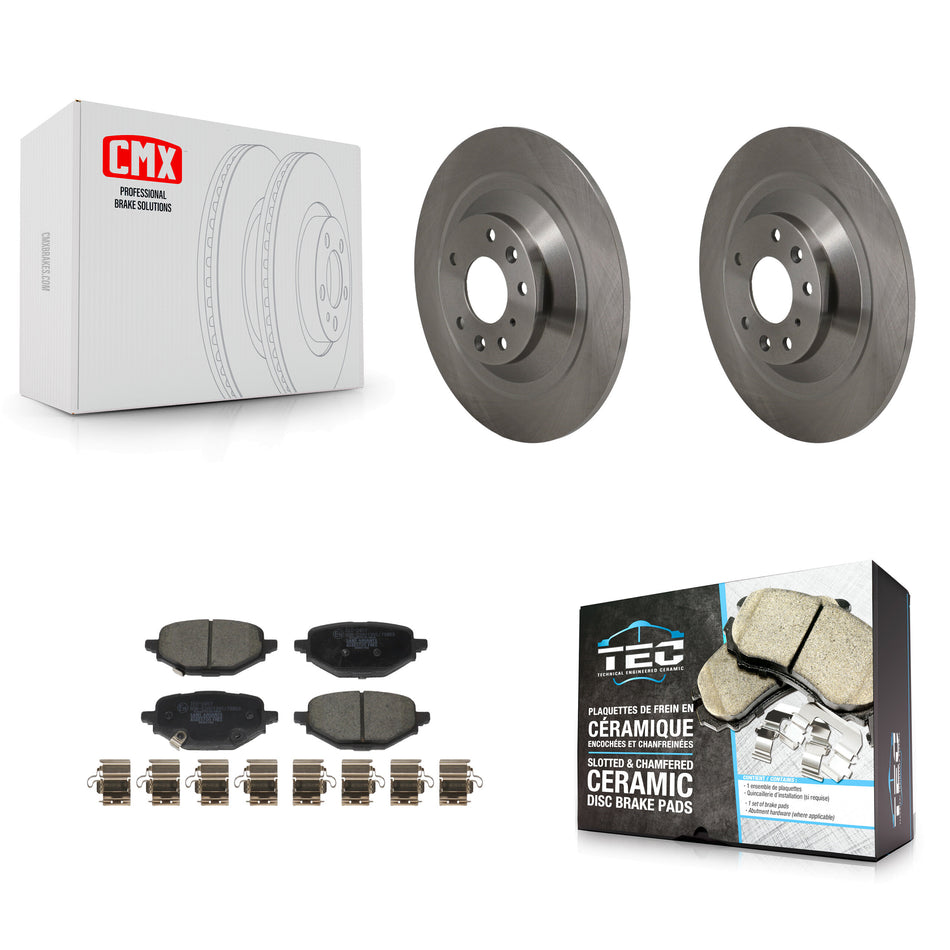 Rear Disc Brake Rotors And Ceramic Pads Kit For 2023-2024 Mazda CX-50 K8T-105955