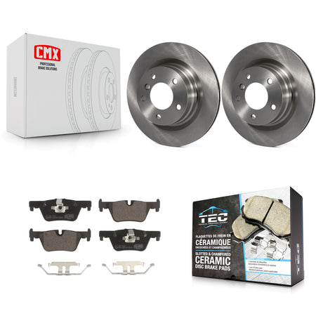 Rear Disc Brake Rotors And Ceramic Pads Kit For BMW 328i K8T-105965