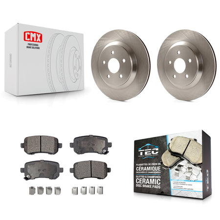 Rear Disc Brake Rotors And Ceramic Pads Kit For 2004-2007 Ford Freestar Mercury Monterey K8T-105969
