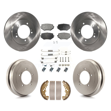 Front Rear Disc Brake Rotors Ceramic Pads And Drum Kit (7Pc) For Suzuki XL-7 K8T-105972