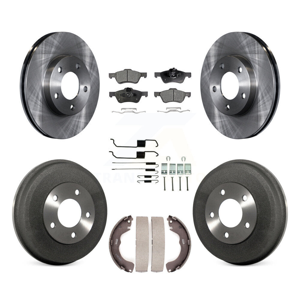 Front Rear Disc Brake Rotors Ceramic Pads And Drum Kit (7Pc) For Mercury Mariner K8T-105976