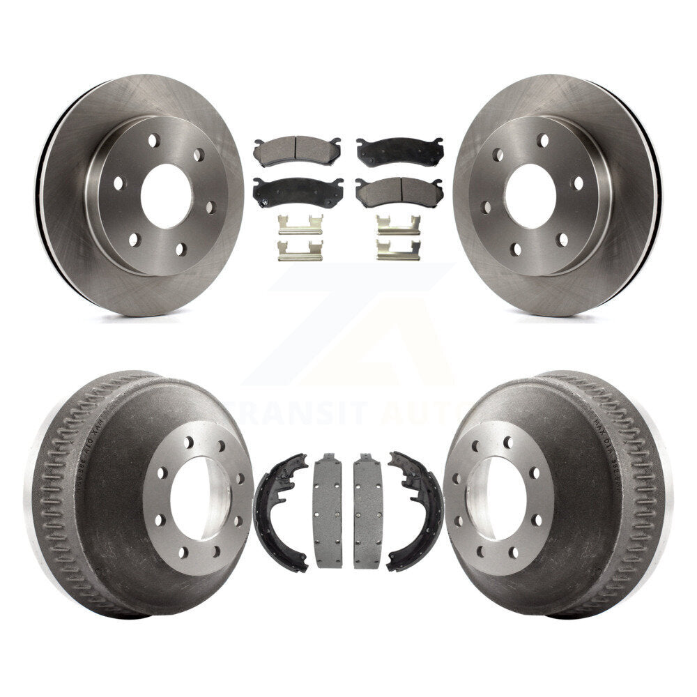Front Rear Disc Brake Rotors Ceramic Pads And Drum Kit For Chevrolet Suburban 1500 K8T-105986
