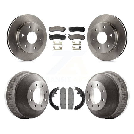 Front Rear Disc Brake Rotors Ceramic Pads And Drum Kit For Chevrolet Suburban 1500 K8T-105986