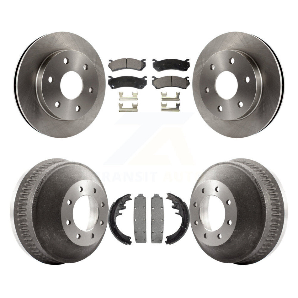 Front Rear Disc Brake Rotors Ceramic Pads And Drum Kit For Chevrolet Suburban 1500 K8T-105986