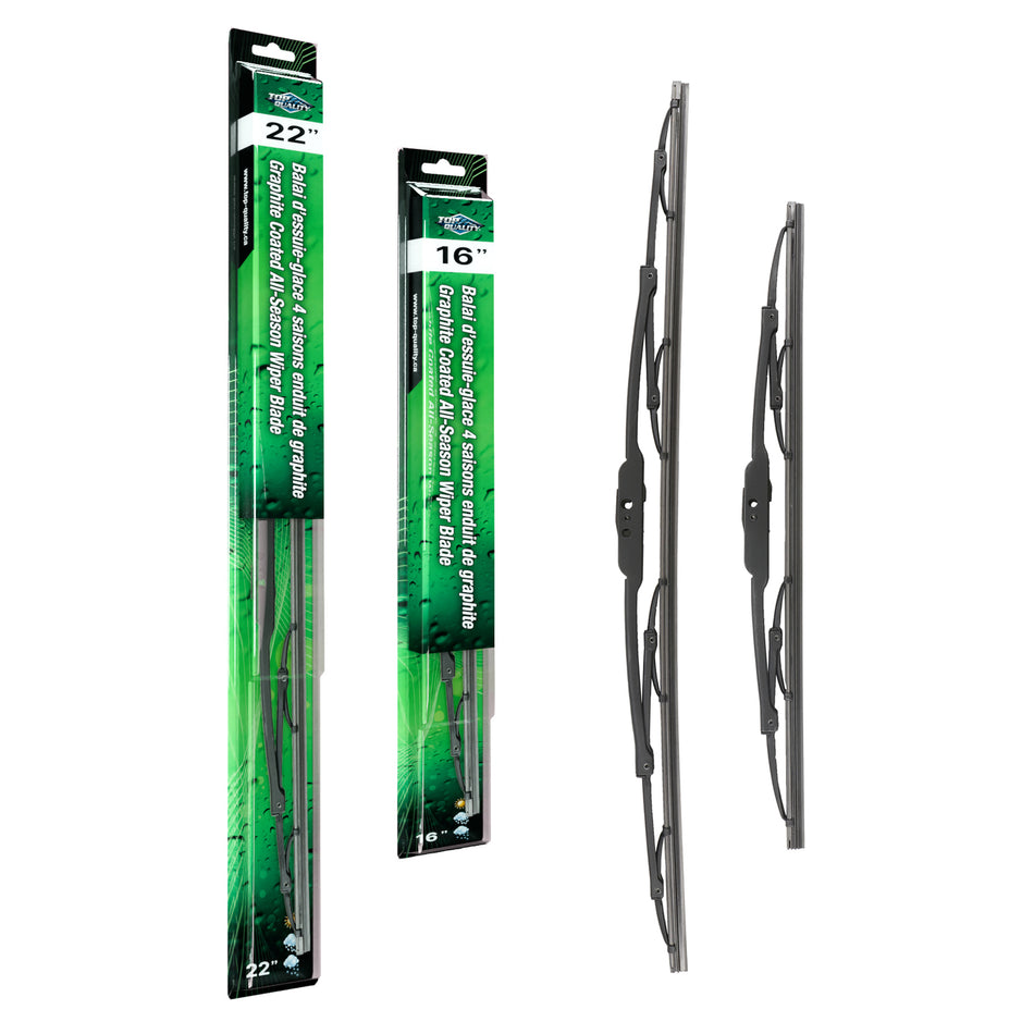 Top Quality OE Replacement All Season 22 & 16 Inch Universal J-Hook Wiper Blades Kit For K90-100041