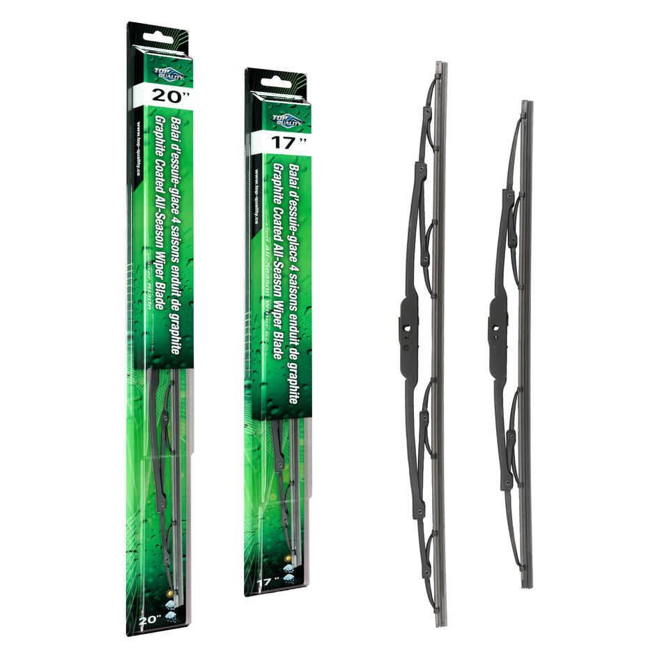 Top Quality OE Replacement All Season 20 & 17 Inch Universal J-Hook Wiper Blades Kit For K90-100056