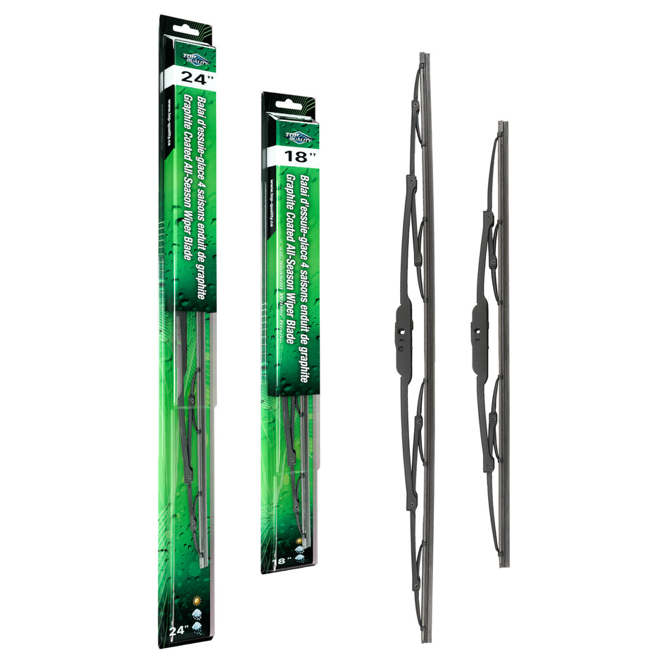 Top Quality OE Replacement All Season 24 & 18 Inch Universal J-Hook Wiper Blades Kit For K90-100082