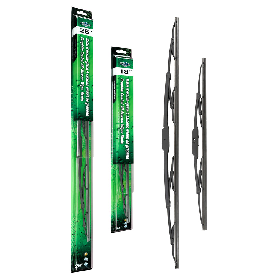 Top Quality OE Replacement All Season 26 & 18 Inch Universal J-Hook Wiper Blades Kit For K90-100083