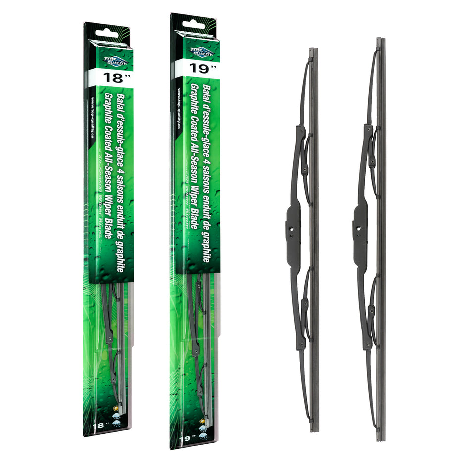 Top Quality OE Replacement All Season 18 & 19 Inch Universal J-Hook Wiper Blades Kit For K90-100106